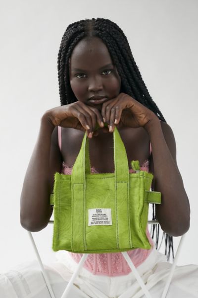 BDG Serena Calf-Hair Mini Tote Bag | Urban Outfitters