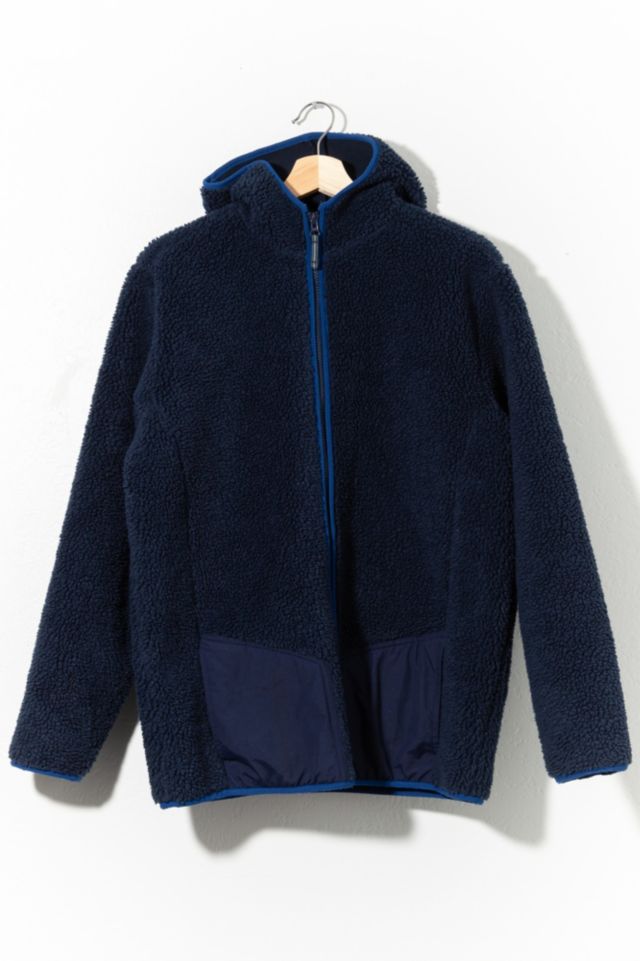 Vintage Y2K LL Bean Furry Heavy Duty Fleece Zipper Hoodie Sweatshirt ...