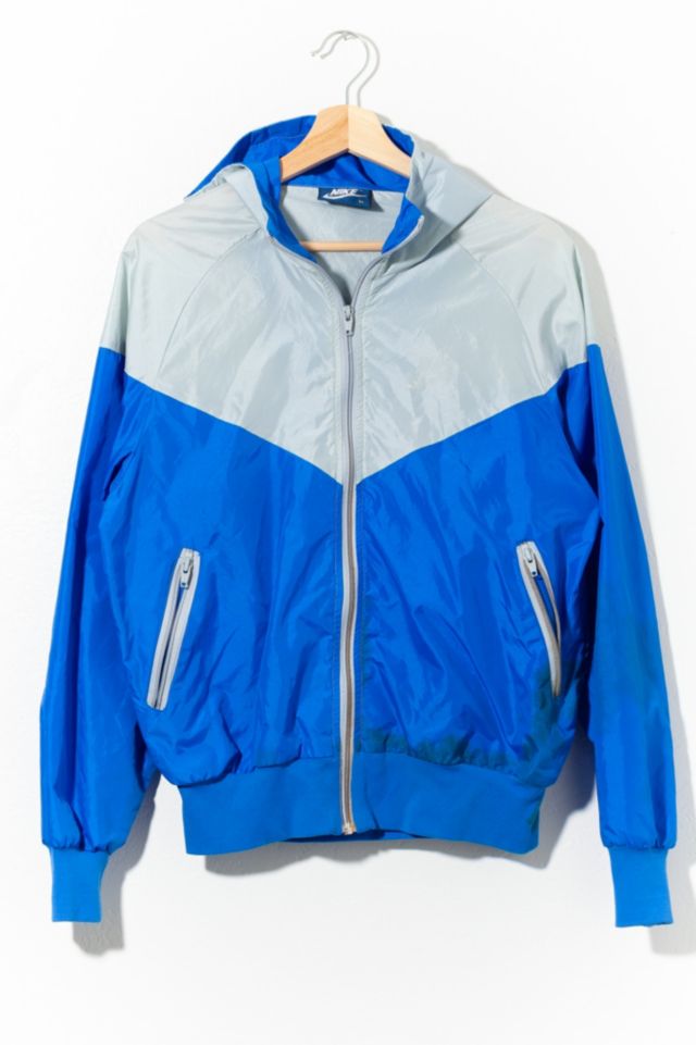 Vintage 1980s Nike Windbreaker Two Tone Gray Blue Tag | Urban Outfitters