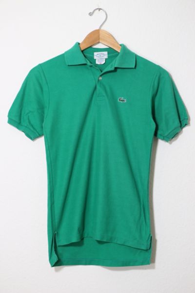 Vintage Izod Lacoste Washed Pique Polo Shirt Made in USA