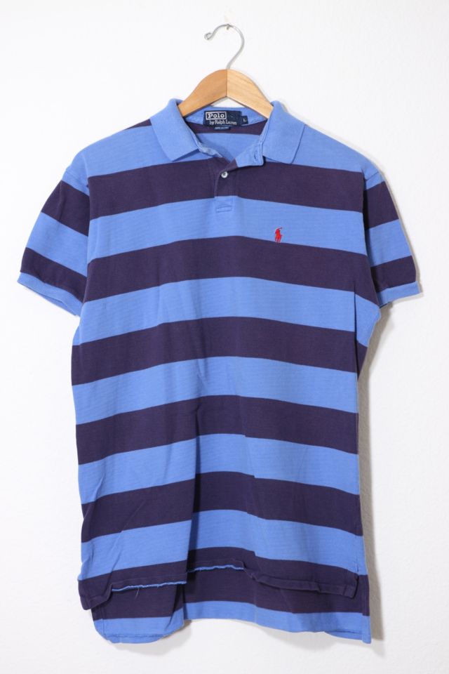 Vintage Polo Ralph Lauren Striped Polo Shirt Made in USA | Urban Outfitters