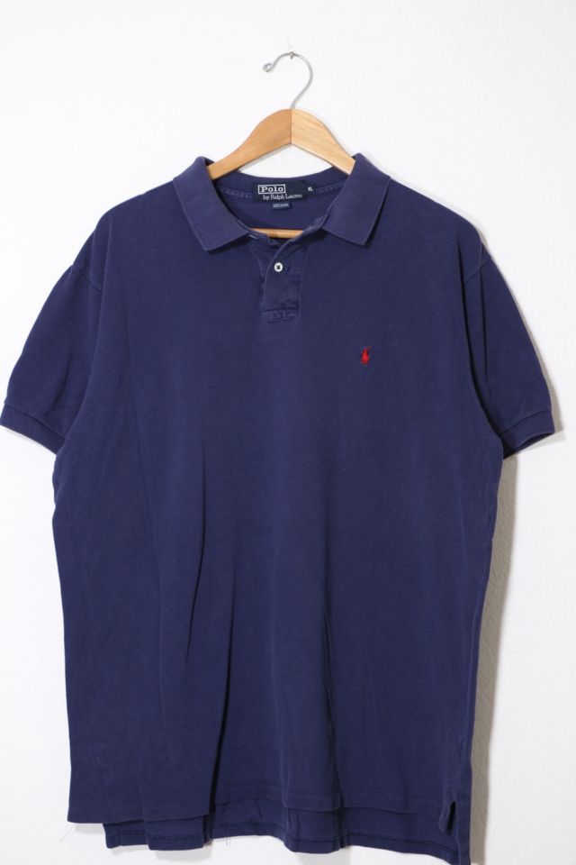 Vintage Polo Ralph Lauren Faded Pique Polo Shirt Made in USA | Urban  Outfitters