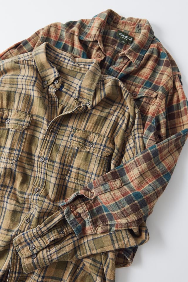 Urban Renewal Remade Overdyed Checked Flannel Shirt #1