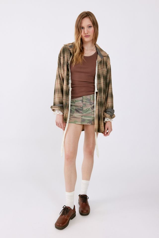 Urban Renewal Remade Overdyed Checked Flannel Shirt #2