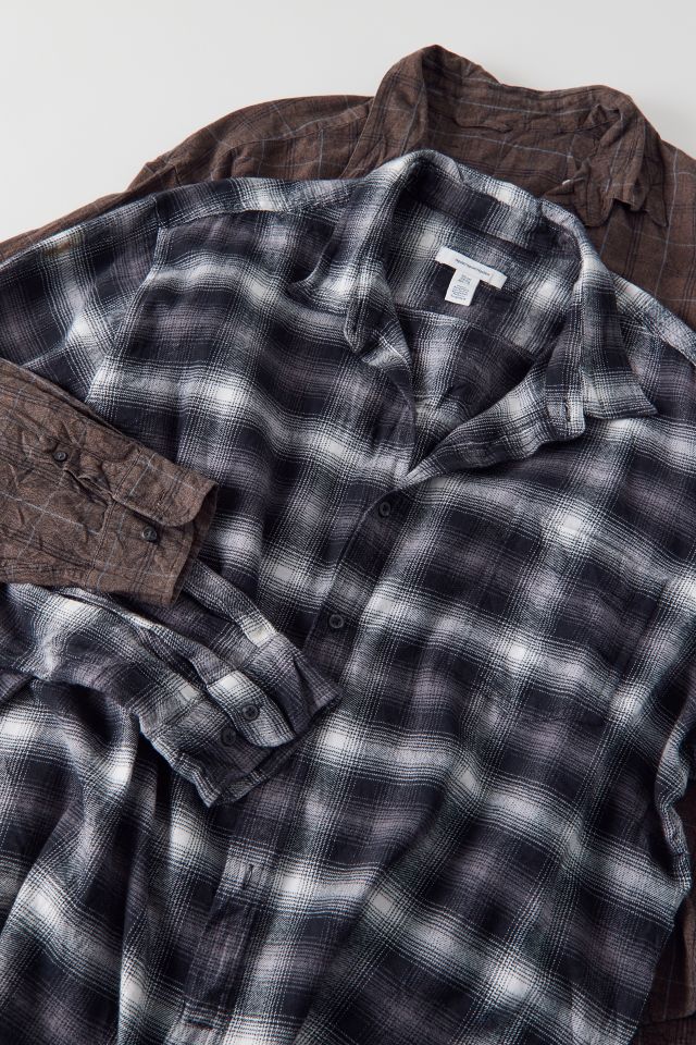 Urban Renewal Remade Oversized Checkered Flannel Shirt #1