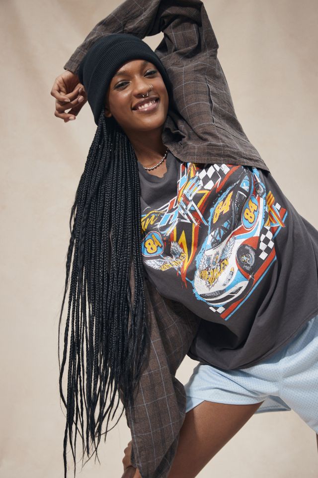Urban Renewal Remade Oversized Checkered Flannel Shirt #2