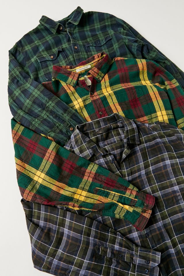 Urban Renewal Remade Oversized Flannel Shirt #1