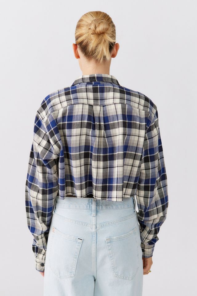 Urban Renewal Remade Raw Cropped Flannel Shirt #2