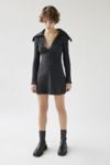 Uo Sid Collared Long Sleeve Mini Dress 