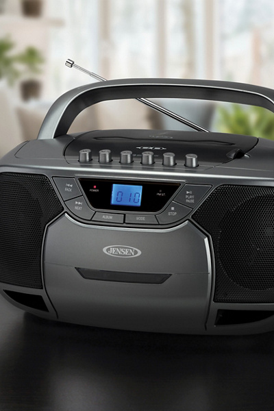 Jensen CD590 Portable Bluetooth CD Cassette AM/FM Boombox - Thumbnail 5