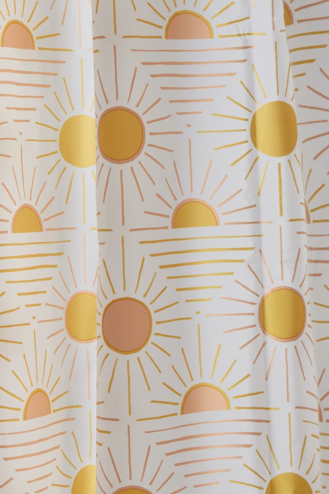 Geo Sun PEVA Plastic Shower Curtain #1