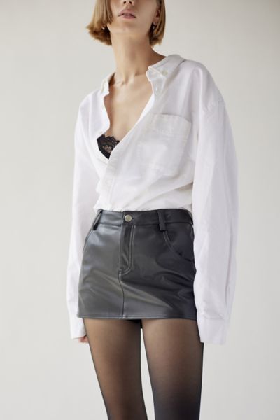 アメリ UND JULIA FAKE LEATHER SKETCH SKIRT Ameri（アメリ）の「UND JULIA SYNTHETIC LEATHER SKETCH SKIRT