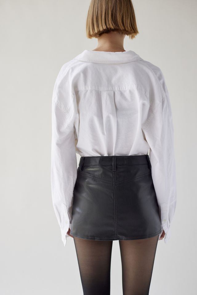 UO Jimi Faux Leather Mini Skirt #2
