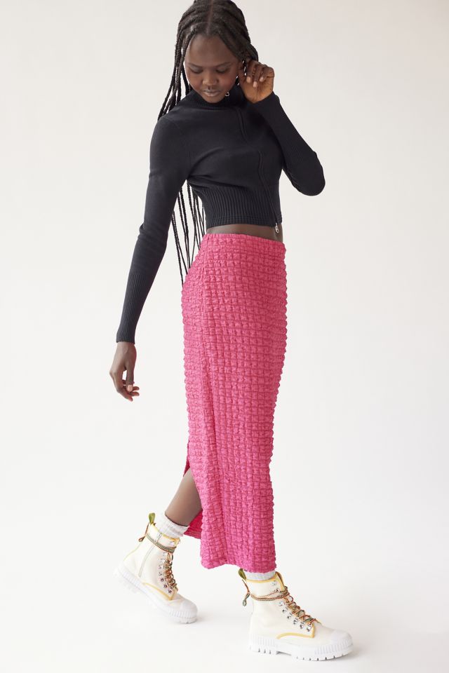 UO Kimmy Bubble Knit Midi Skirt #3