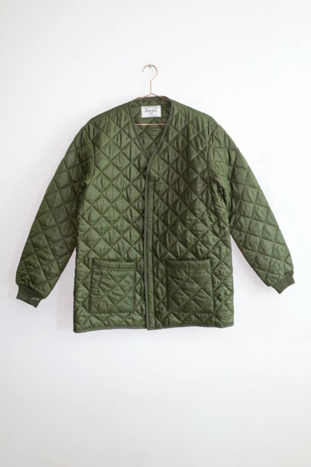 Vintage Diamond Quilt Surplus Liner Jacket | Urban Outfitters