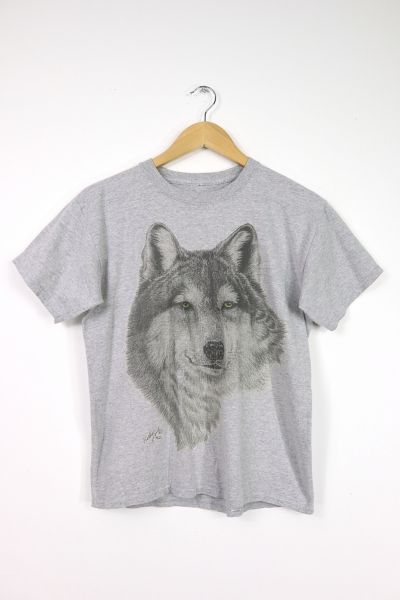 Vintage Grey Wolf Tee | Urban Outfitters