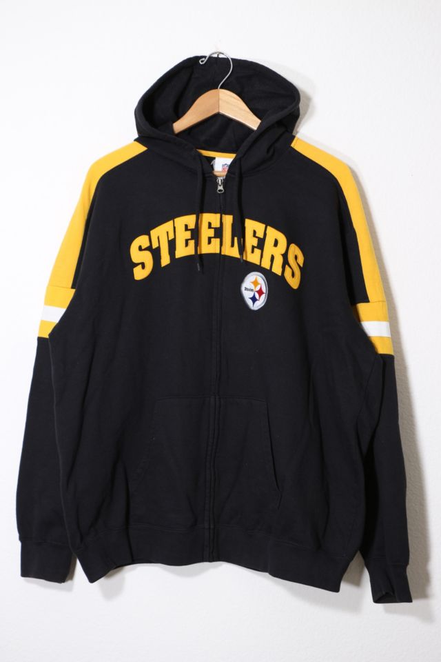 Modern Pittsburgh Steelers hoodie, NFL black graphic sweatshirt - AU XXL