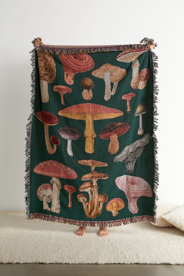 Valley Cruise Press Mushroom Magic Throw Blanket