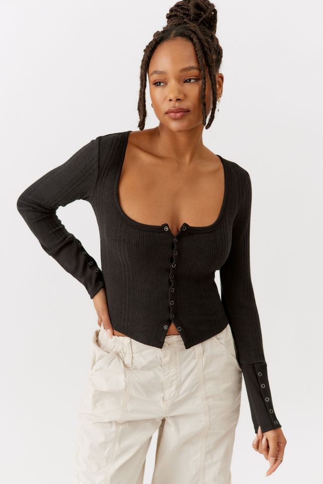 UO Sammi Snap Cardigan | Urban Outfitters