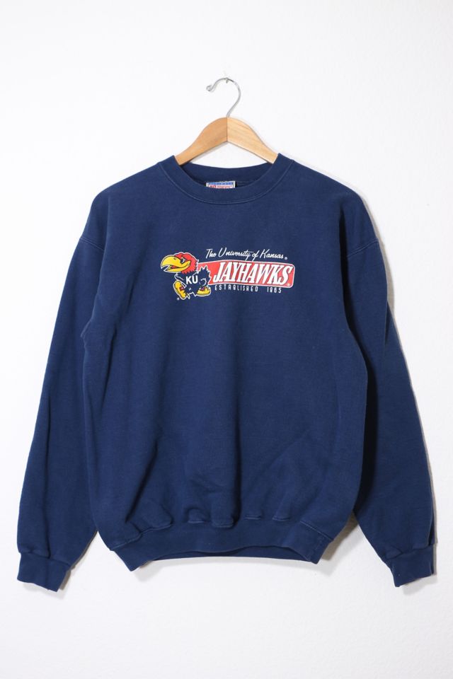 Vintage University of Kansas Jayhawks Crewneck Sweatshirt