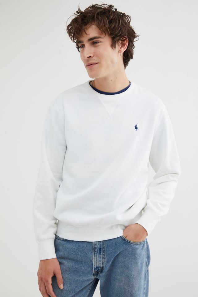 White polo hotsell ralph lauren sweatshirt