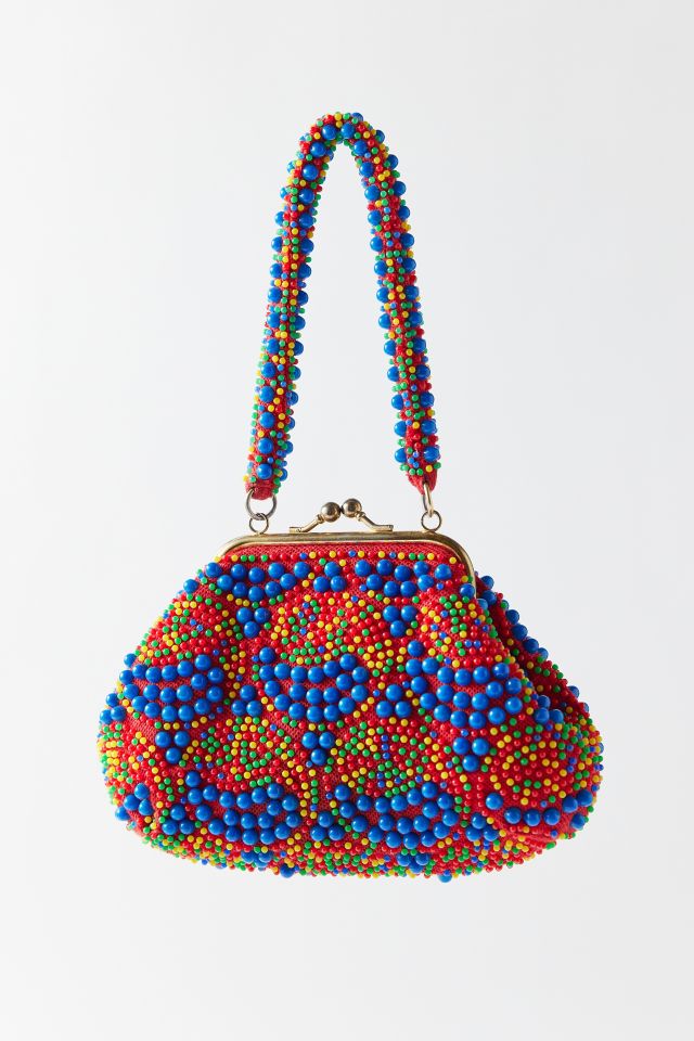 Vintage Colorful Beaded Bag