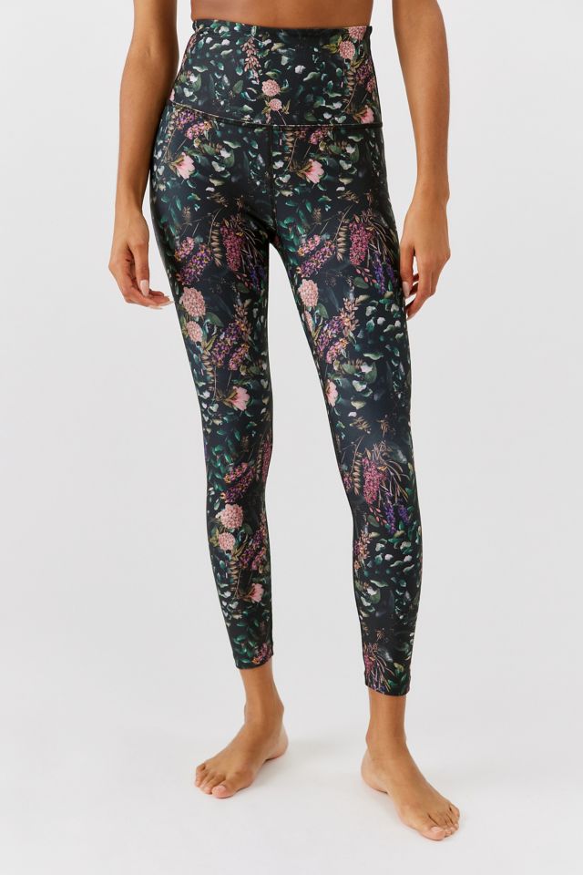 Underwater Floral SoftMark High Waisted Midi Legging