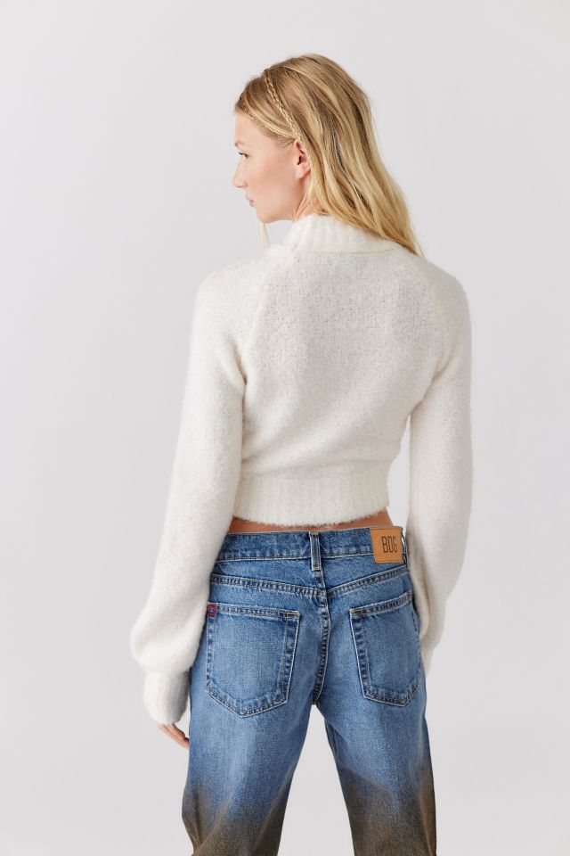 UO Avril Cropped Mock Neck Sweater #1