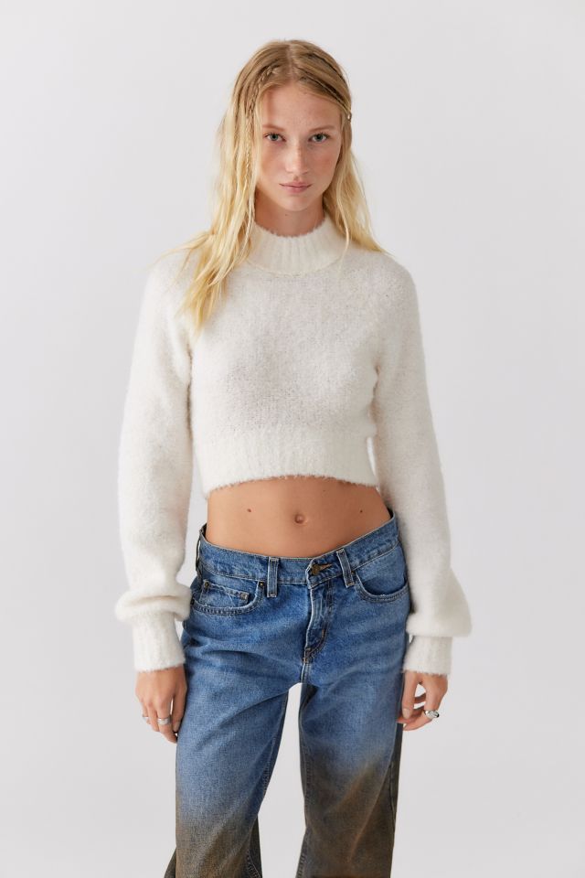 UO Avril Cropped Mock Neck Sweater #4