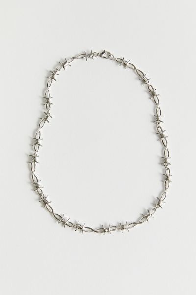 Barbed Wire Necklace Urban Outfitters   78497468 007 B