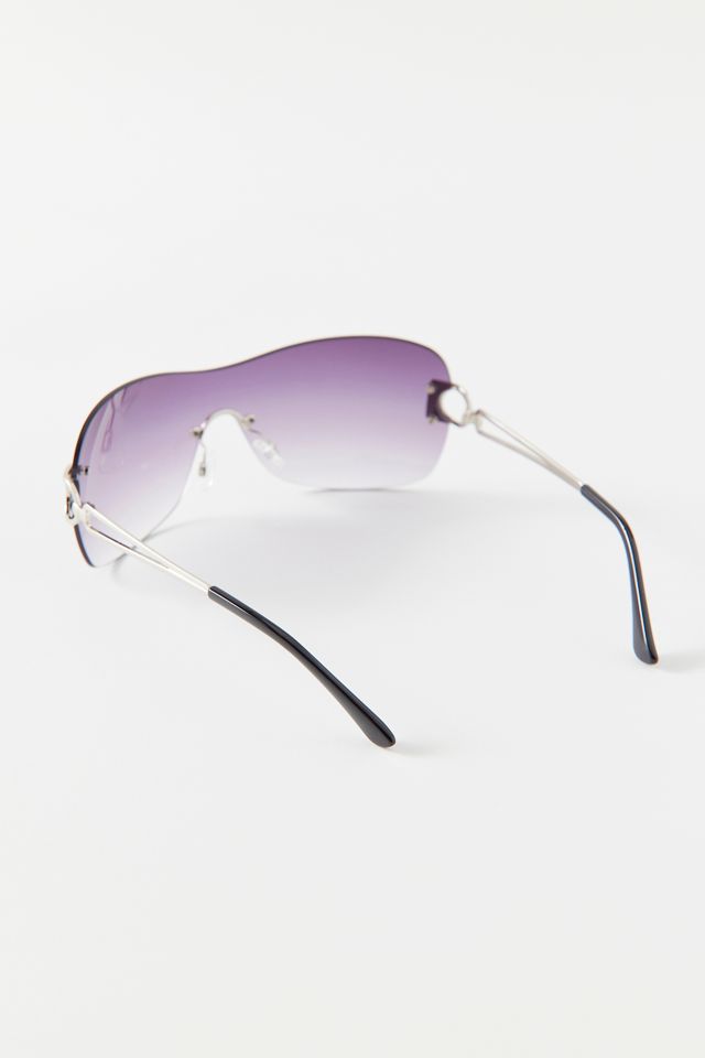 Lindsay Oversized Shield Sunglasses #2