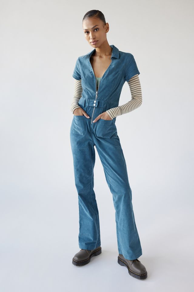 Wray Norma Petite Jumpsuit - Blue Stripe