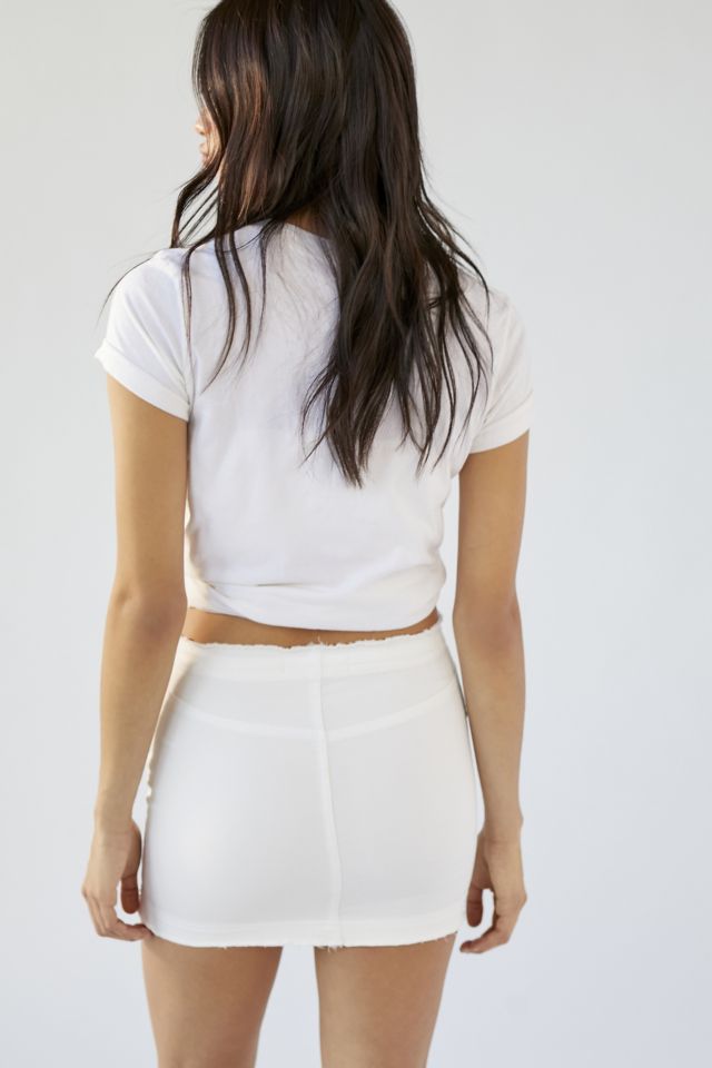 BDG Viv Denim V-Front Mini Skirt #2
