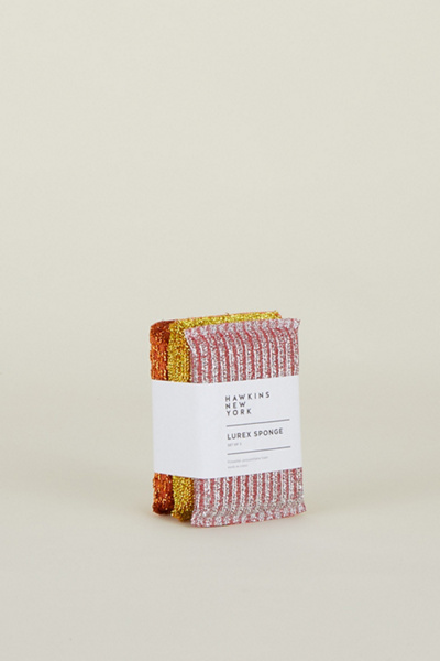 Hawkins New York Lurex Cleaning Scrub Sponge Set of 3