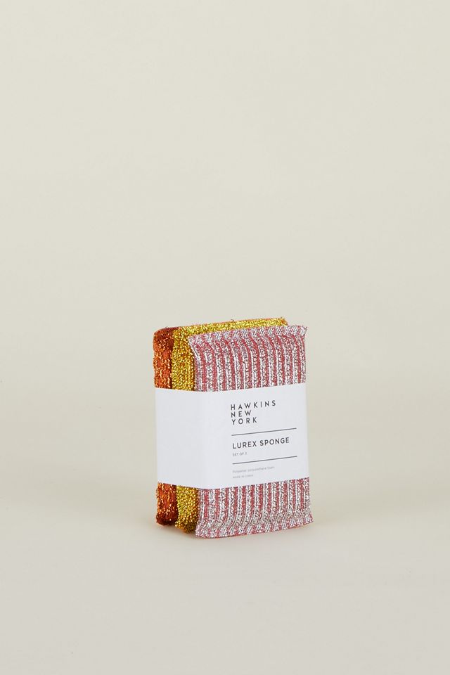 Hawkins New York Lurex Cleaning Scrub Sponge Set of 3