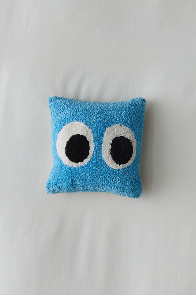 Googly Eyes Tufted Mini Throw Pillow