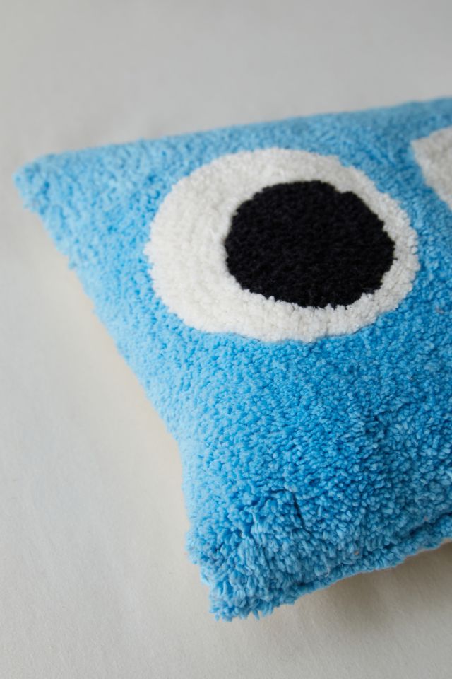 Googly Eyes Tufted Mini Throw Pillow