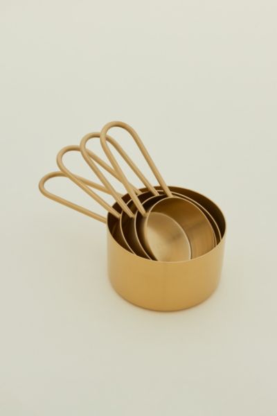 Hawkins New York Simple Brass Measuring Cups In Gold
