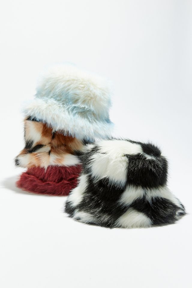 Ace Fluffy Faux Fur Bucket Hat #2