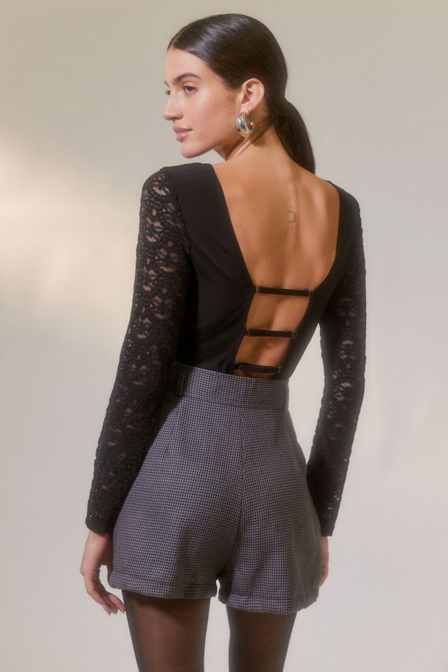 Out From Under Dark Romantic Lace Bodysuit #1