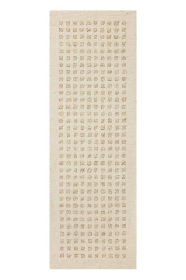 Ivory Elegance Hand-Tufted Wool Runner Rug 2'6" x 7'6"