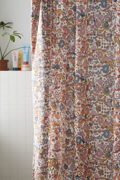 71 x 74 Shower Curtain, Mushrooms by Cat Coquillette East Urban Home