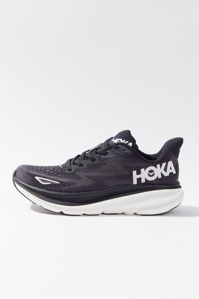 Hoka Clifton 8 Running Shoe In Black + White