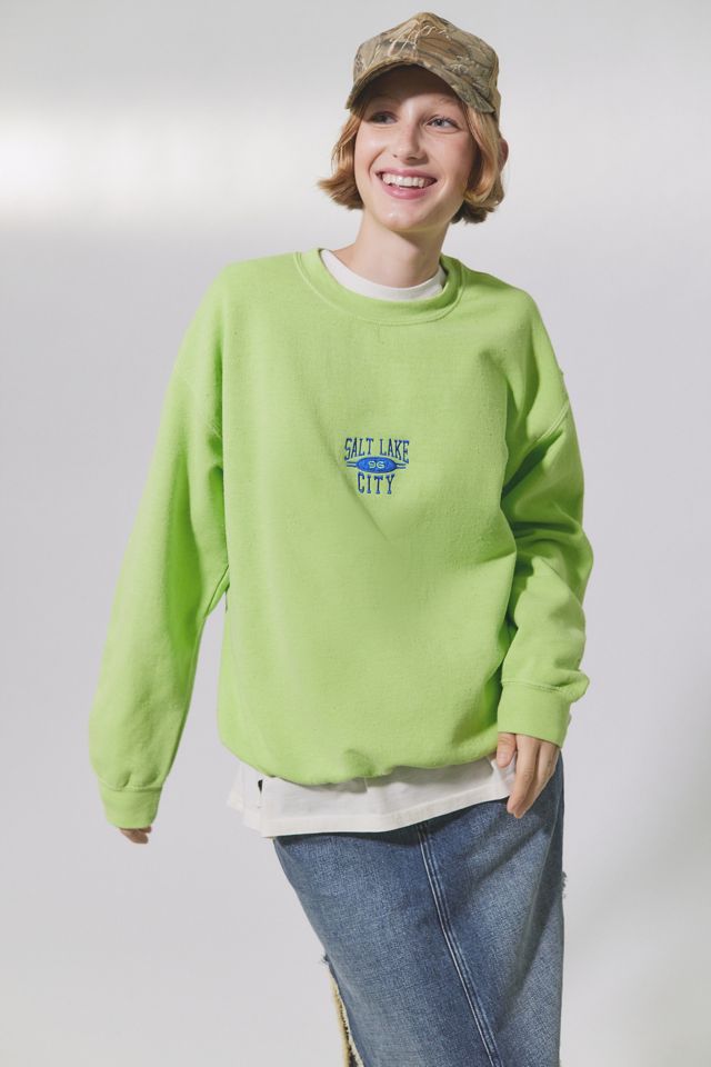 Salt Lake City 96 Crew Neck Sweatshirt Urban Outfitters Women Clothing Sweaters Sweatshirts 