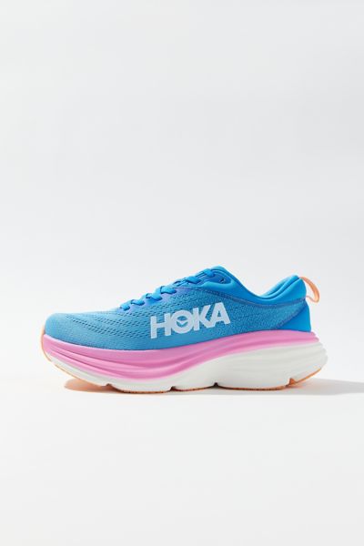 HOKA ONE ONE HOKA ONE ONE BONDI 8 RUNNING SHOE SHOE IN COASTAL SKY/ALL ABOARD, WOMEN'S AT URBAN OUTFITTERS