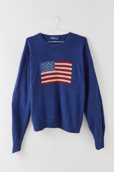 Vintage Chaps Ralph Lauren American Flag Crewneck -  Canada