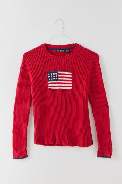 Vintage Polo Ralph Lauren Flag Sweater | Urban Outfitters