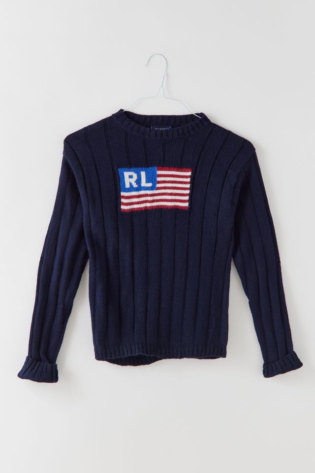 Vintage ralph hotsell lauren flag sweater