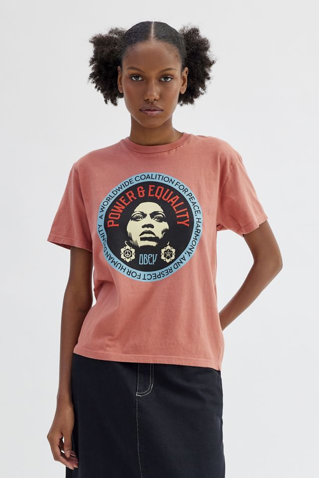 T-shirt imprimé Peace Harmony & Respect OBEY #4