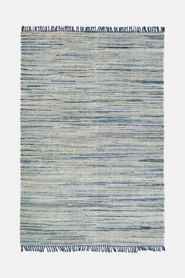 Revival Stonewash Recycled Denim Flatweave Rug #1